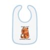 Baby Contrast Trim Jersey Bib with Adorable Capybara Design – Soft, Stylish, and Perfect for Messy Mealtime