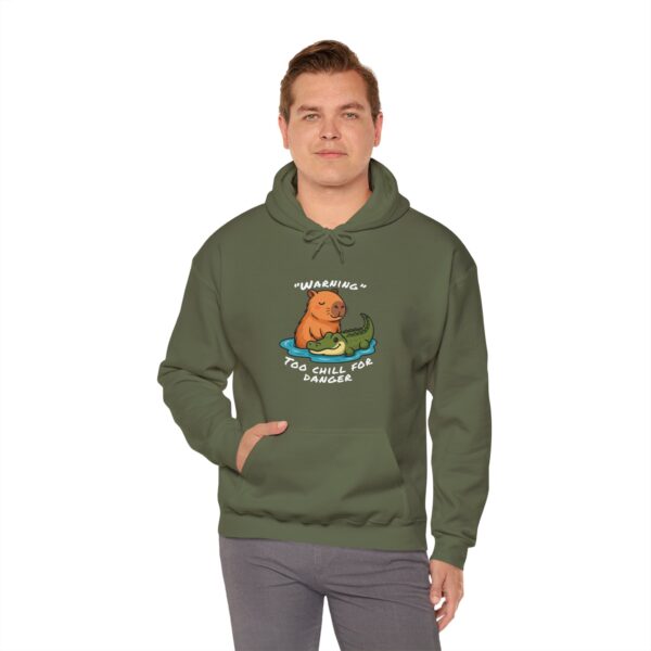 Unisex Heavy Blend™ Hooded Sweatshirt with Cute Capybara Design – Warm and Stylish Hoodie