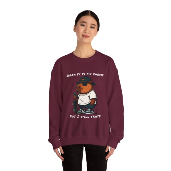 Unisex Heavy Blend™ Crewneck Sweatshirt with Cute Capybara Design – Embrace Comfort Every Day