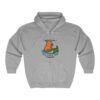 Unisex Heavy Blend™ Full Zip Hooded Sweatshirt with Adorable Capybara Design – Stylish and Comfortable Outerwear