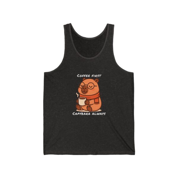 Unisex Jersey Tank Top with Cute Capybara Design – Perfect for Summer Style