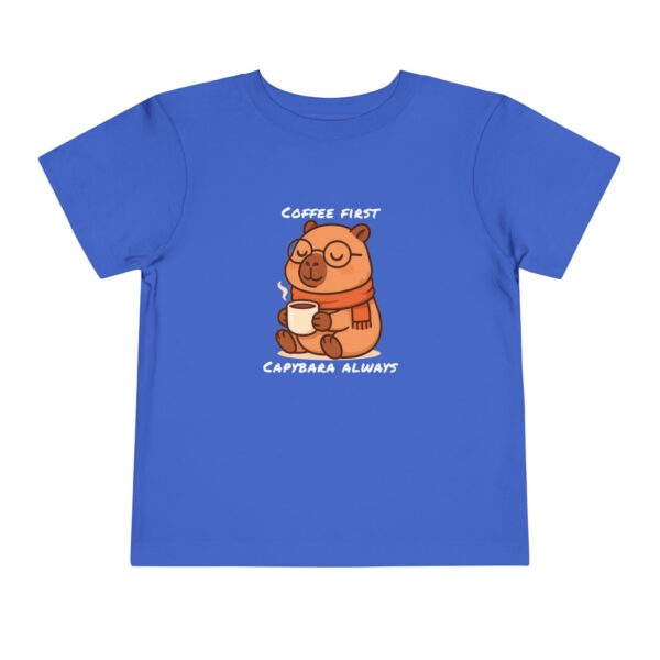 Toddler Short Sleeve Tee with Adorable Capybara Design – Soft, Fun, and Perfect for Everyday Play