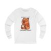 Unisex Jersey Long Sleeve Tee with Unique Capybara Design – Comfortable and Stylish Top