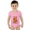 Infant Baby Rib Bodysuit with Cute Capybara Design – Soft, Comfortable, and Perfect for Your Little One