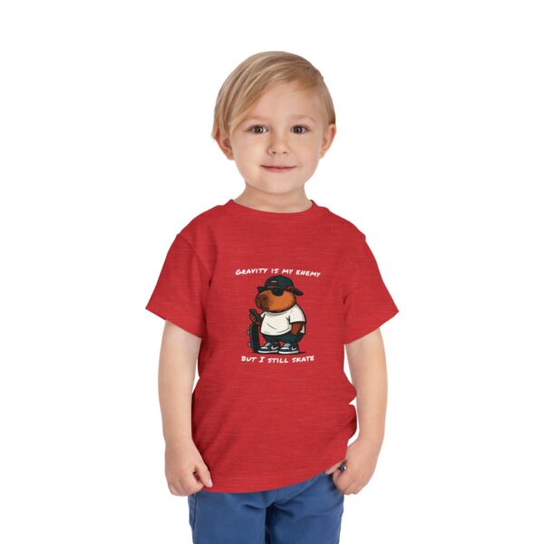 Toddler Short Sleeve Tee with Adorable Capybara Design – Soft, Fun, and Perfect for Everyday Play