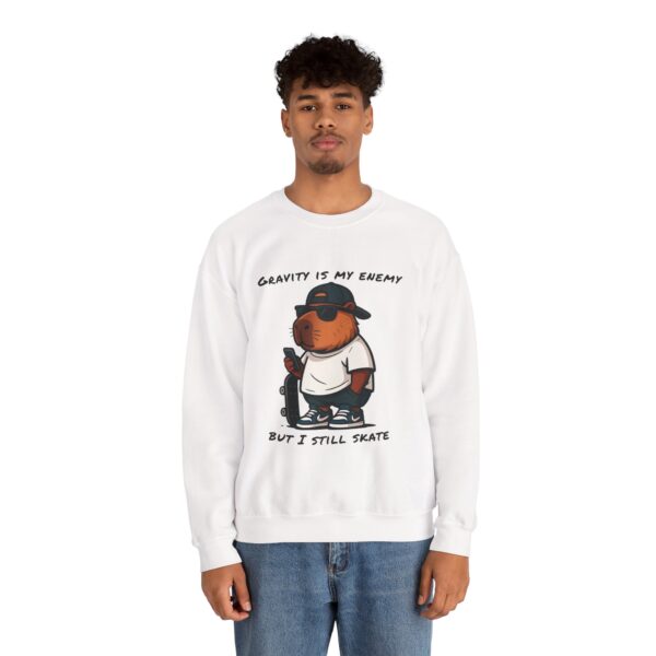 Unisex Heavy Blend™ Crewneck Sweatshirt with Cute Capybara Design – Embrace Comfort Every Day