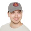 14712369493013136480_2048.jpeg Dad Hat with Leather Patch (Round) - Capybara design