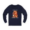 Unisex Jersey Long Sleeve Tee with Unique Capybara Design – Comfortable and Stylish Top