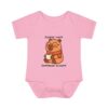Infant Baby Rib Bodysuit with Cute Capybara Design – Soft, Comfortable, and Perfect for Your Little One
