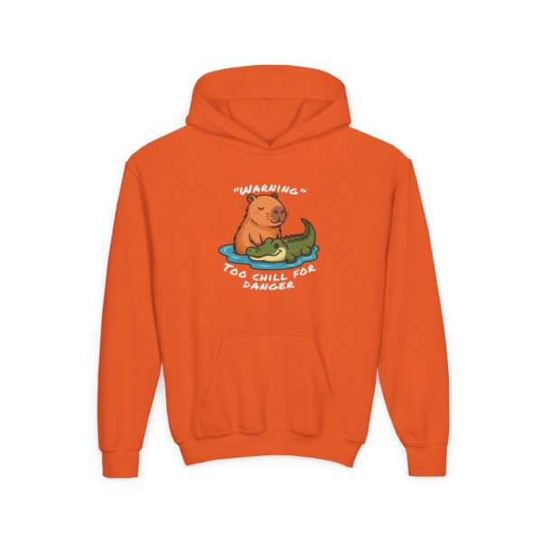 Youth Heavy Blend Hooded Sweatshirt with Cute Capybara Design – Warm, Cozy, and Perfect for Kids