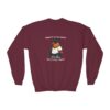 Youth Crewneck Sweatshirt with Adorable Capybara Design – Cozy and Fun for Everyday Wear