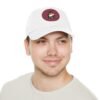 Dad Hat with Leather Patch (Round) - Capybara design