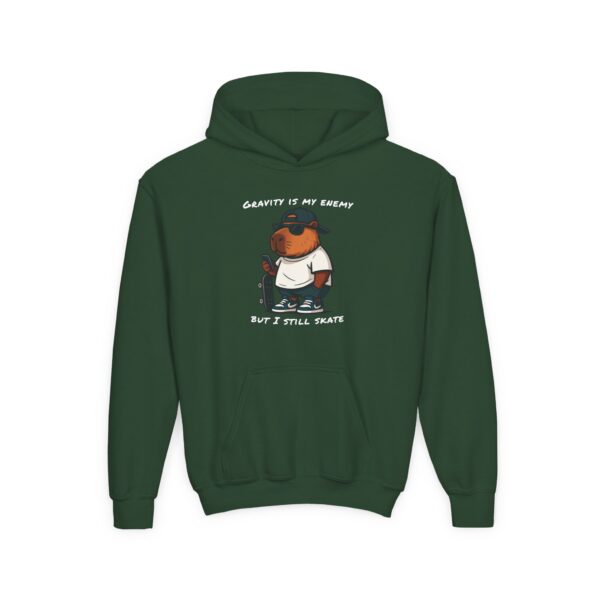 Youth Heavy Blend Hooded Sweatshirt with Cute Capybara Design – Warm, Cozy, and Perfect for Kids