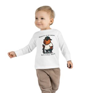 Toddler Long Sleeve Tee with Adorable Capybara Design – Soft, Warm, and Fun for Everyday Wear