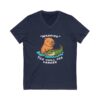 Unisex Short Sleeve V-Neck T-Shirt with Cute Capybara Design – Comfortable Casual Wear