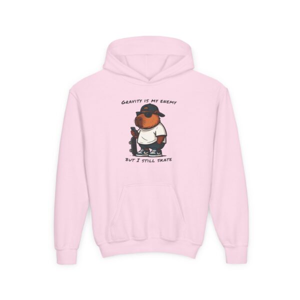 Youth Heavy Blend Hooded Sweatshirt with Cute Capybara Design – Warm, Cozy, and Perfect for Kids