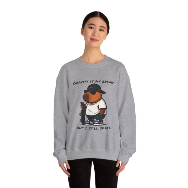 Unisex Heavy Blend™ Crewneck Sweatshirt with Cute Capybara Design – Embrace Comfort Every Day