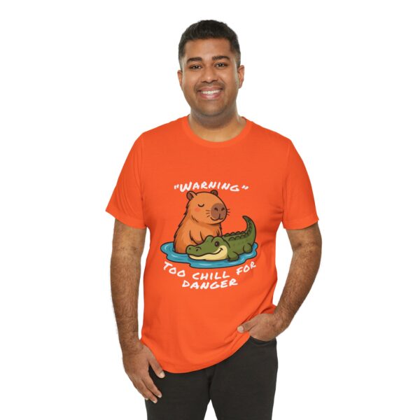 Unisex Jersey Short Sleeve Tee with Adorable Capybara Design – Soft and Stylish T-Shirt