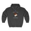 Unisex Heavy Blend™ Full Zip Hooded Sweatshirt with Adorable Capybara Design – Stylish and Comfortable Outerwear