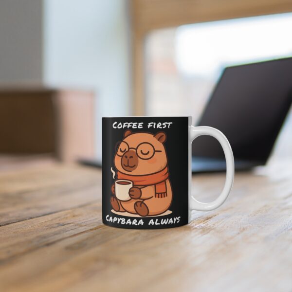 Capybara Coffee Mug 11oz – Cute & Unique Capybara Design for Animal Lovers