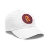 15705529689399822015_2048.jpeg Dad Hat with Leather Patch (Round) - Capybara design