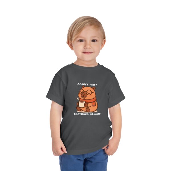 Toddler Short Sleeve Tee with Adorable Capybara Design – Soft, Fun, and Perfect for Everyday Play