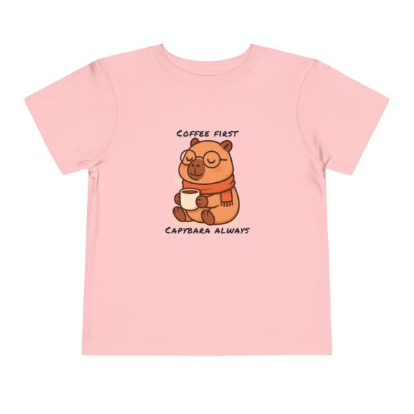 Toddler Short Sleeve Tee with Adorable Capybara Design – Soft, Fun, and Perfect for Everyday Play