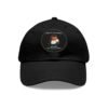 Dad Hat with Leather Patch (Round) - Capybara design
