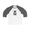 Unisex 3/4 Sleeve Baseball Tee with Adorable Capybara Design – Perfect Casual Wear