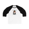 Unisex 3/4 Sleeve Baseball Tee with Adorable Capybara Design – Perfect Casual Wear