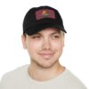 Dad Hat with Leather Patch (Rectangle) - Capybara design
