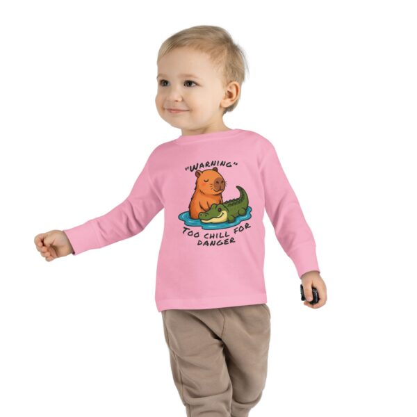 Toddler Long Sleeve Tee with Adorable Capybara Design – Soft, Warm, and Fun for Everyday Wear