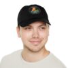 16395908509606202261_2048.jpeg Dad Hat with Leather Patch (Round) - Capybara design