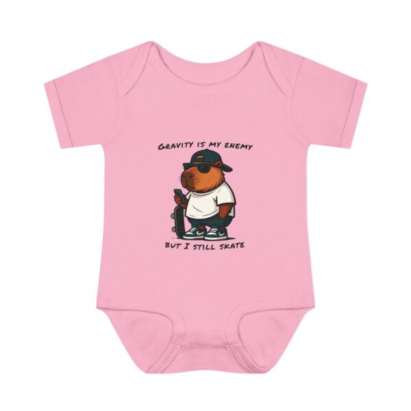 Infant Baby Rib Bodysuit with Cute Capybara Design – Soft, Comfortable, and Perfect for Your Little One