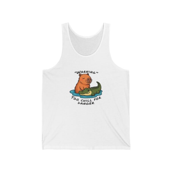 Unisex Jersey Tank Top with Cute Capybara Design – Perfect for Summer Style