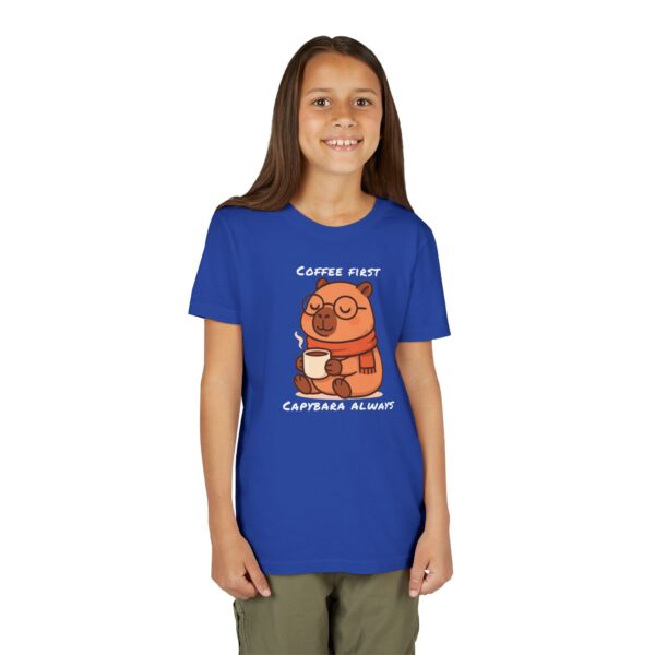 Youth Short Sleeve Tee with Cute Capybara Design – Soft, Fun, and Perfect for Everyday Wear