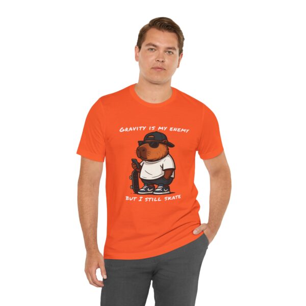 Unisex Jersey Short Sleeve Tee with Adorable Capybara Design – Soft and Stylish T-Shirt