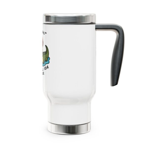 Capybara Stainless Steel Travel Mug with Handle – Durable 14oz Insulated Mug with Cute Capybara Design