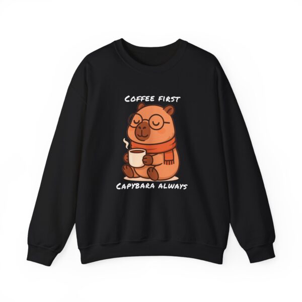 Unisex Heavy Blend™ Crewneck Sweatshirt with Cute Capybara Design – Embrace Comfort Every Day