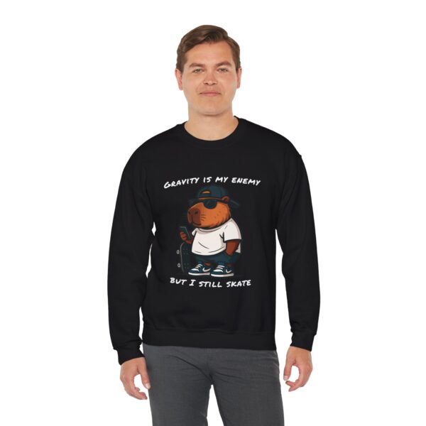 Unisex Heavy Blend™ Crewneck Sweatshirt with Cute Capybara Design – Embrace Comfort Every Day