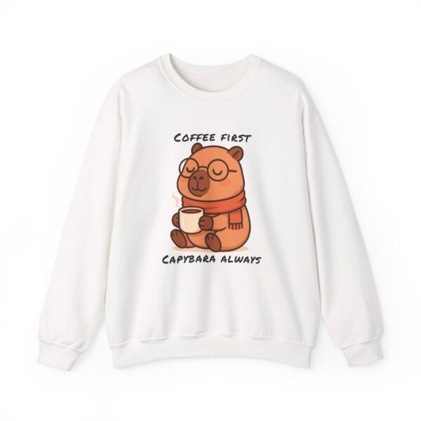 Unisex Heavy Blend™ Crewneck Sweatshirt with Cute Capybara Design – Embrace Comfort Every Day