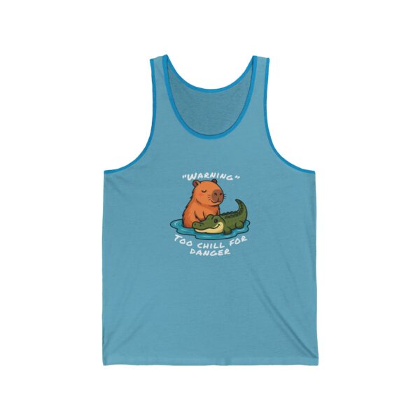 Unisex Jersey Tank Top with Cute Capybara Design – Perfect for Summer Style