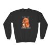 Youth Crewneck Sweatshirt with Adorable Capybara Design – Cozy and Fun for Everyday Wear