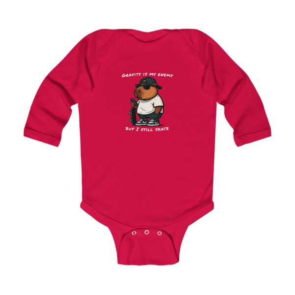 Infant Long Sleeve Bodysuit with Cute Capybara Design – Soft, Cozy, and Perfect for Baby's Everyday Comfort
