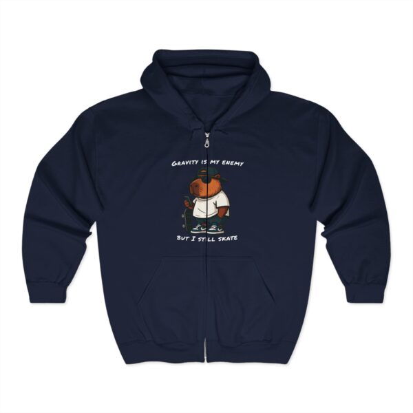 Unisex Heavy Blend™ Full Zip Hooded Sweatshirt with Adorable Capybara Design – Stylish and Comfortable Outerwear