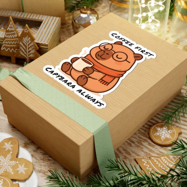 "Capybara Kiss-Cut Stickers – Cute & Fun Designs for Laptops, Water Bottles, and More"