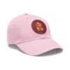 17639302848990449335_2048.jpeg Dad Hat with Leather Patch (Round) - Capybara design