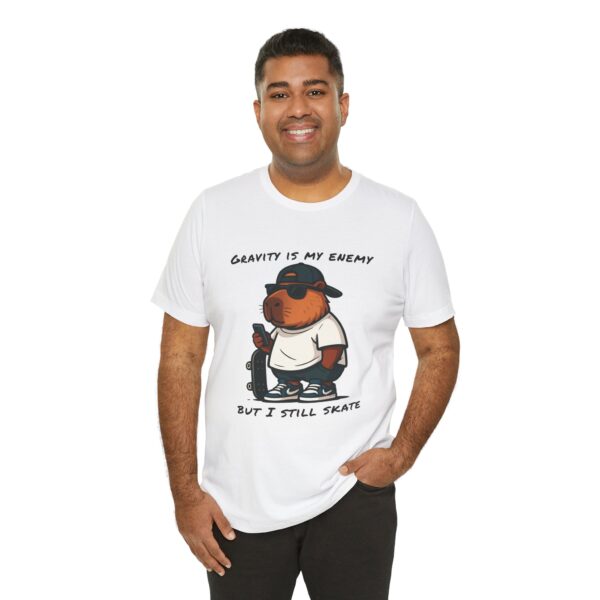 Unisex Jersey Short Sleeve Tee with Adorable Capybara Design – Soft and Stylish T-Shirt