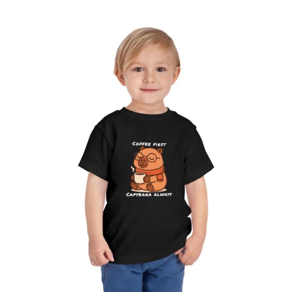Toddler Short Sleeve Tee with Adorable Capybara Design – Soft, Fun, and Perfect for Everyday Play