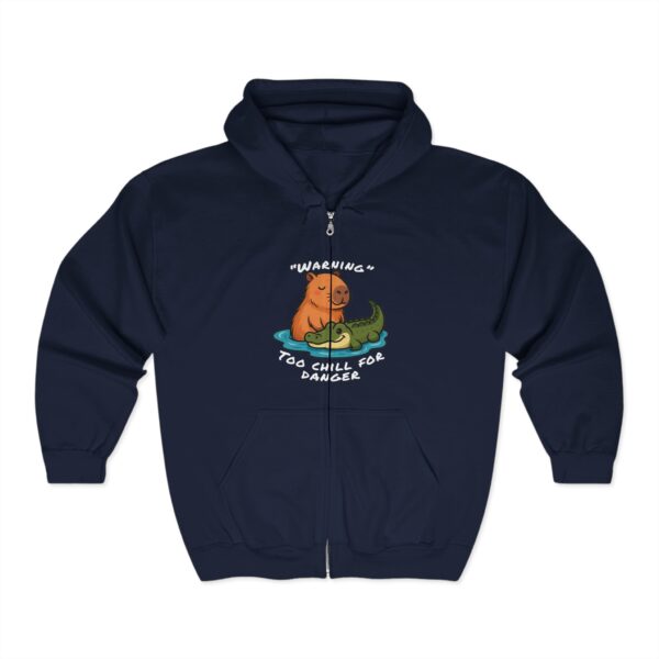 Unisex Heavy Blend™ Full Zip Hooded Sweatshirt with Adorable Capybara Design – Stylish and Comfortable Outerwear